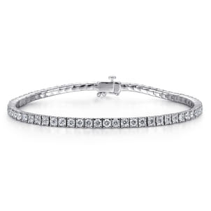 14K White Gold Diamond Tennis Bracelet