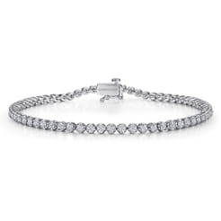 14K White Gold Diamond Tennis Bracelet