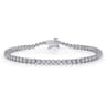 14K White Gold Diamond Tennis Bracelet - 2 ct