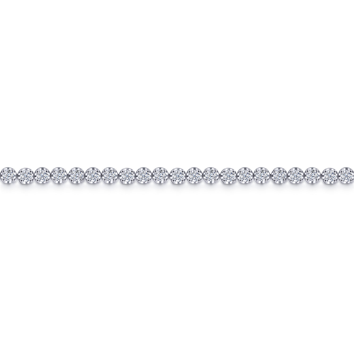 14K White Gold Diamond Tennis Bracelet - 2 ct - Shot 2