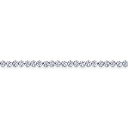 14K White Gold Diamond Tennis Bracelet