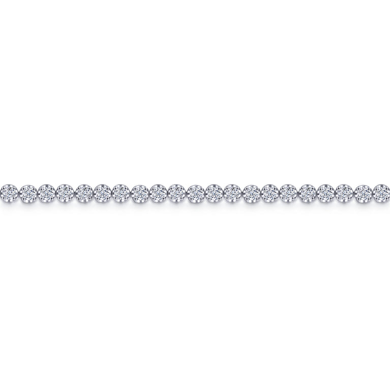 14K White Gold Diamond Tennis Bracelet - 2 ct - Shot 2