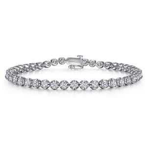 14K White Gold Diamond Tennis Bracelet