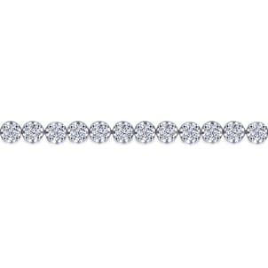 14K White Gold Diamond Tennis Bracelet