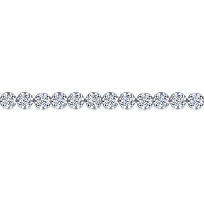 14K White Gold Diamond Tennis Bracelet