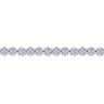 14K White Gold Diamond Tennis Bracelet - 3.85 ct