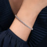 14K White Gold Diamond Tennis Bracelet - 3.85 ct