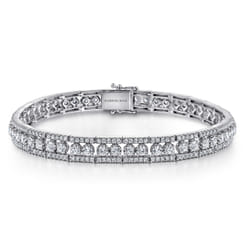 14K White Gold Diamond Tennis Bracelet