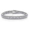 14K White Gold Diamond Tennis Bracelet - 5 ct