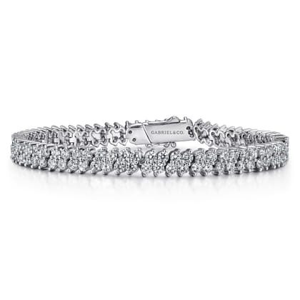 14K White Gold Diamond Tennis Bracelet