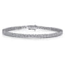 14K White Gold Diamond Tennis Bracelet - 2.5 ct