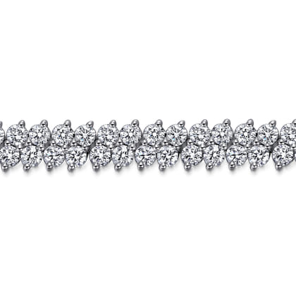 14K White Gold Diamond Tennis Bracelet