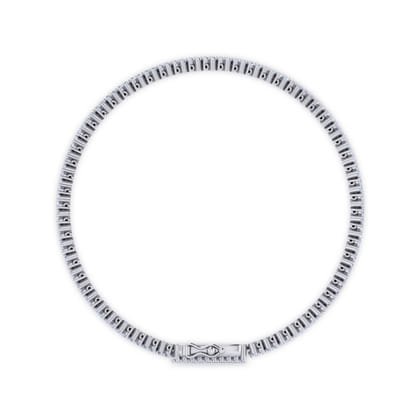 14K White Gold Diamond Tennis Bracelet