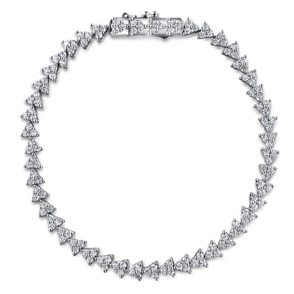 14K White Gold Diamond Tennis Bracelet