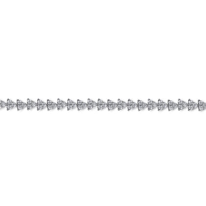 14K White Gold Diamond Tennis Bracelet