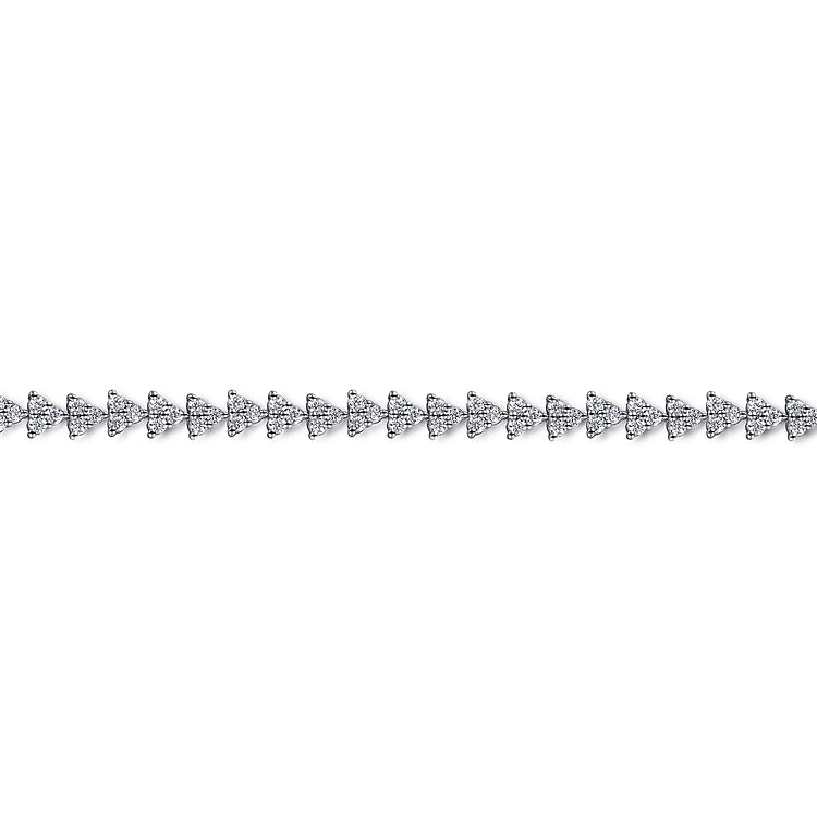 14K White Gold Diamond Tennis Bracelet