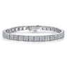 14K White Gold Diamond Tennis Bracelet - 5.18 ct