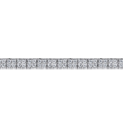14K White Gold Diamond Tennis Bracelet
