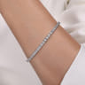 14K White Gold Diamond Tennis Bracelet - 5.18 ct