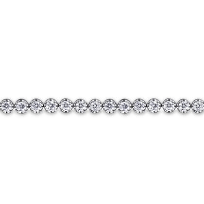 14K White Gold Diamond Tennis Bracelet