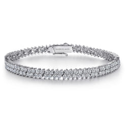 14K White Gold Diamond Tennis Bracelet