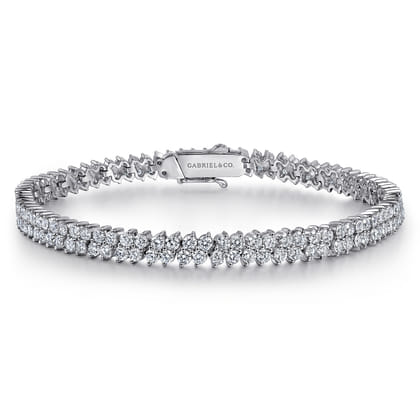 14K White Gold Diamond Tennis Bracelet
