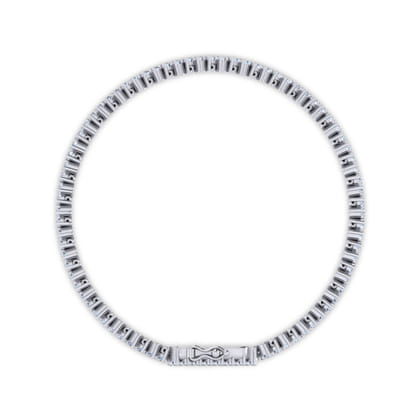 14K White Gold Diamond Tennis Bracelet