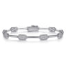 14K White Gold Diamond Tennis Bracelet - 1.5 ct