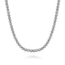 14K White Gold Diamond Tennis Necklace - 2.05 ct