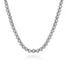 14K White Gold Diamond Tennis Necklace - 1 ct