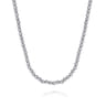 14K White Gold Diamond Tennis Necklace - 1 ct
