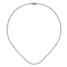 14K White Gold Diamond Tennis Necklace - 1 ct