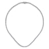 14K White Gold Diamond Tennis Necklace - 2.25 ct