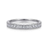 14K White Gold Diamond Wedding Band - 0.35 ct