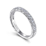 14K White Gold Diamond Wedding Band - 0.35 ct