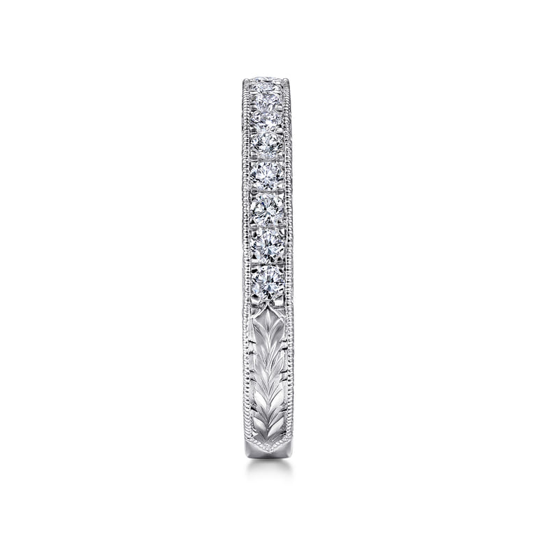14K White Gold Diamond Wedding Band - 0.35 ct - Shot 5