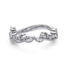14K White Gold Diamond Wedding Band - 0.08 ct