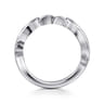 14K White Gold Diamond Wedding Band - 0.08 ct