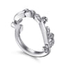 14K White Gold Diamond Wedding Band - 0.08 ct