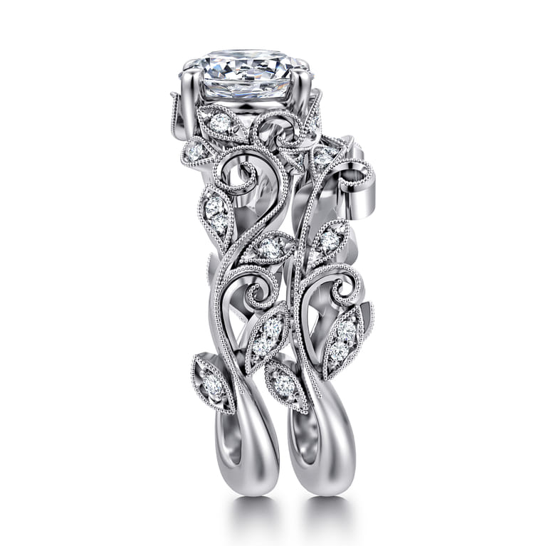 14K White Gold Diamond Wedding Band - 0.08 ct - Shot 5
