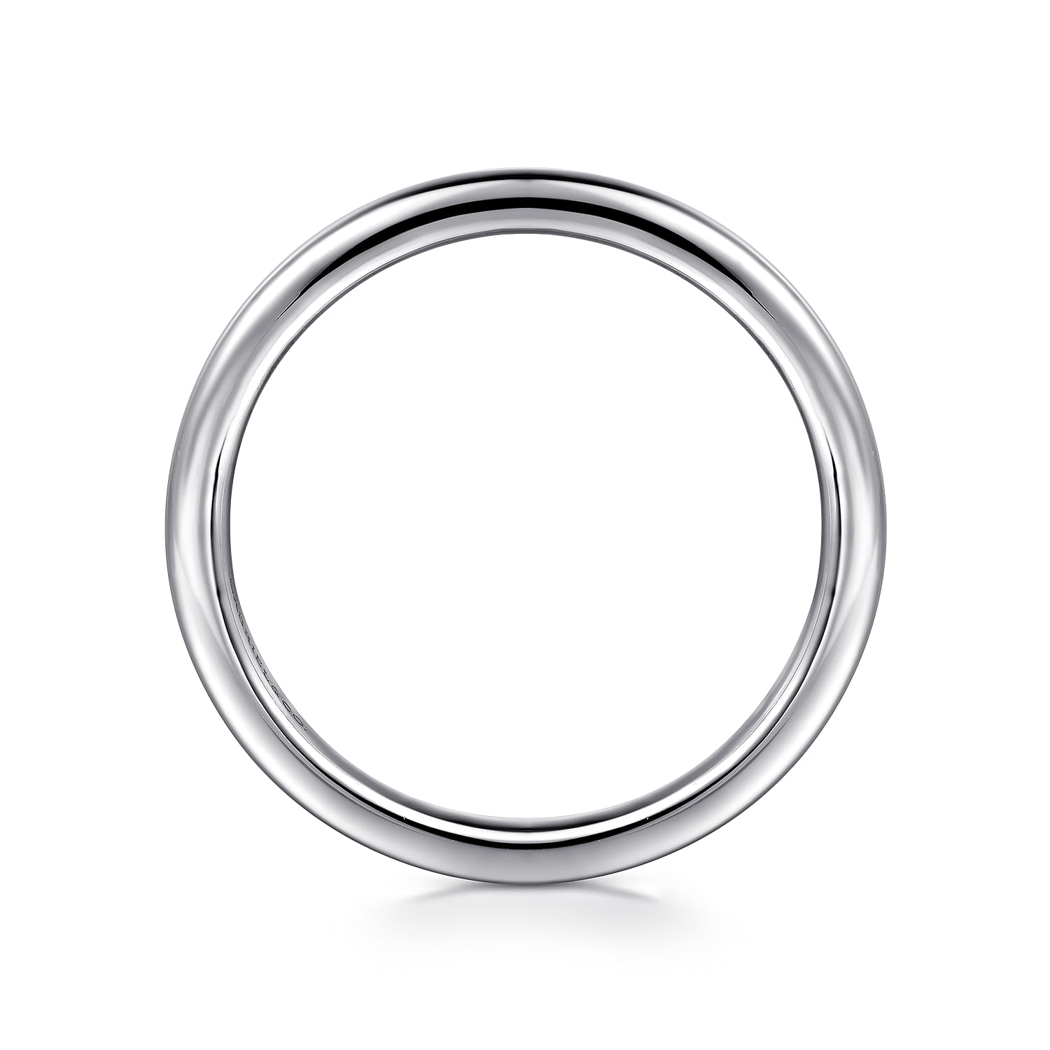 14K White Gold Diamond Wedding Band - Shot 2
