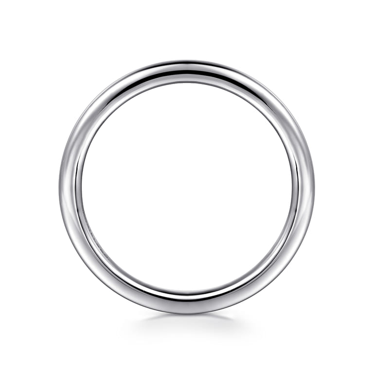 14K White Gold Diamond Wedding Band - Shot 2