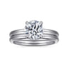 14K White Gold Diamond Wedding Band