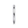 14K White Gold Diamond Wedding Band