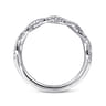 14K White Gold Diamond Wedding Band - 0.27 ct