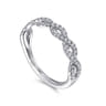 14K White Gold Diamond Wedding Band - 0.27 ct