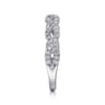 14K White Gold Diamond Wedding Band - 0.27 ct