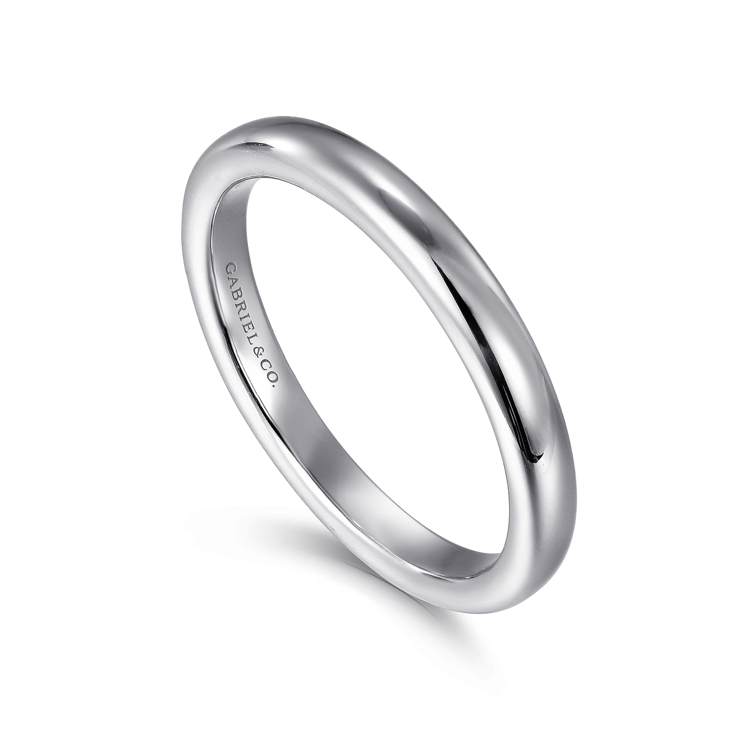 14K White Gold Diamond Wedding Band - Shot 3