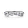 14K White Gold Diamond Wedding Band - 0.3 ct