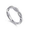 14K White Gold Diamond Wedding Band - 0.18 ct